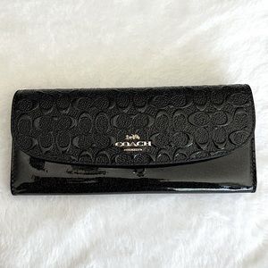 Coach Wallet Glitter Space NASA Black